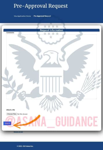 در پرداخت Mrv fee سفارت قطر 🇶🇦 برای ویزا تحصیلی به صفحه Pre Approval رسیدیم چه اقدامی با…